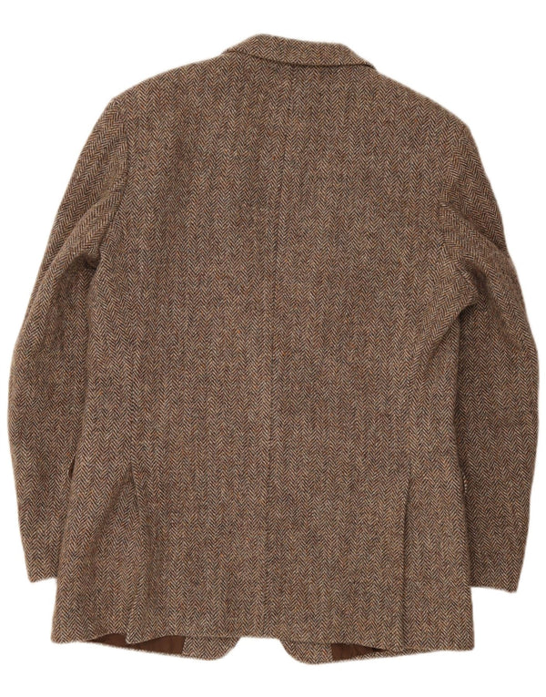 Jachetă pentru bărbați Harris Tweed St. Michael Blazer UK 40 Large Brown Herringbone