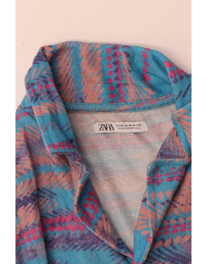 Cămașă cu mânecă scurtă pentru bărbați Zara, cu dungi medii, multicolore