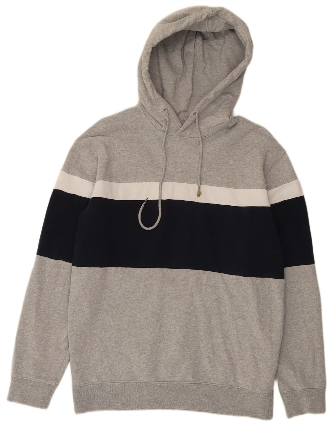 Pulover pentru bărbați Zara, bumbac color bloc, gri mediu