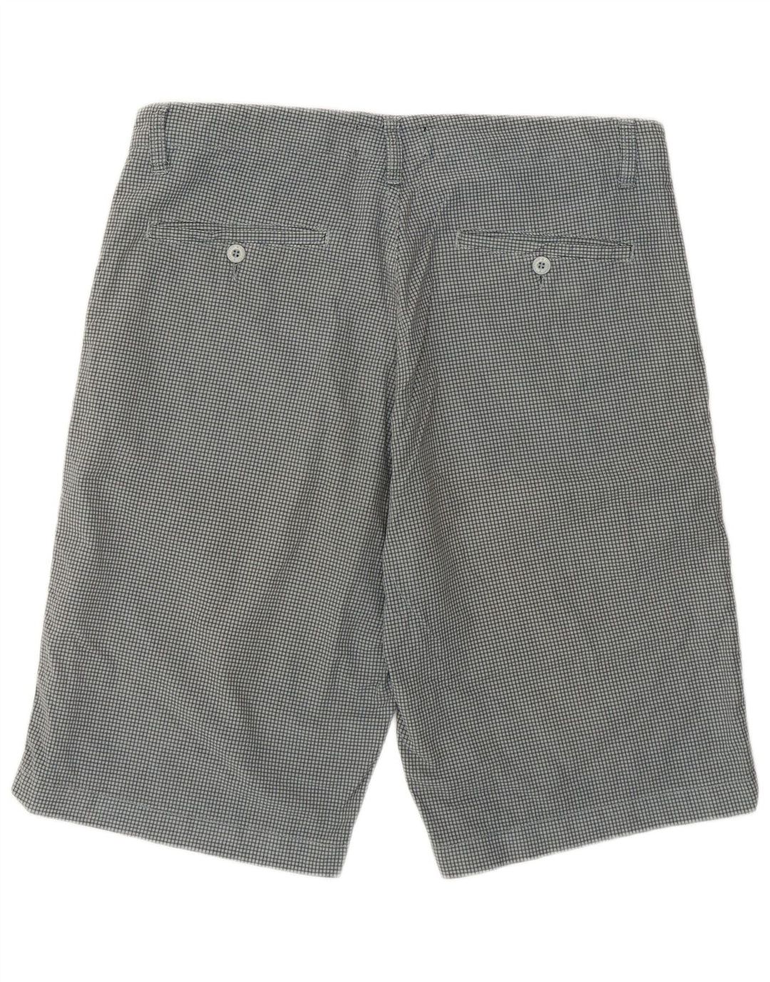 Pantaloni scurți chino Converse pentru bărbați, mari W34, bumbac cu carouri gri