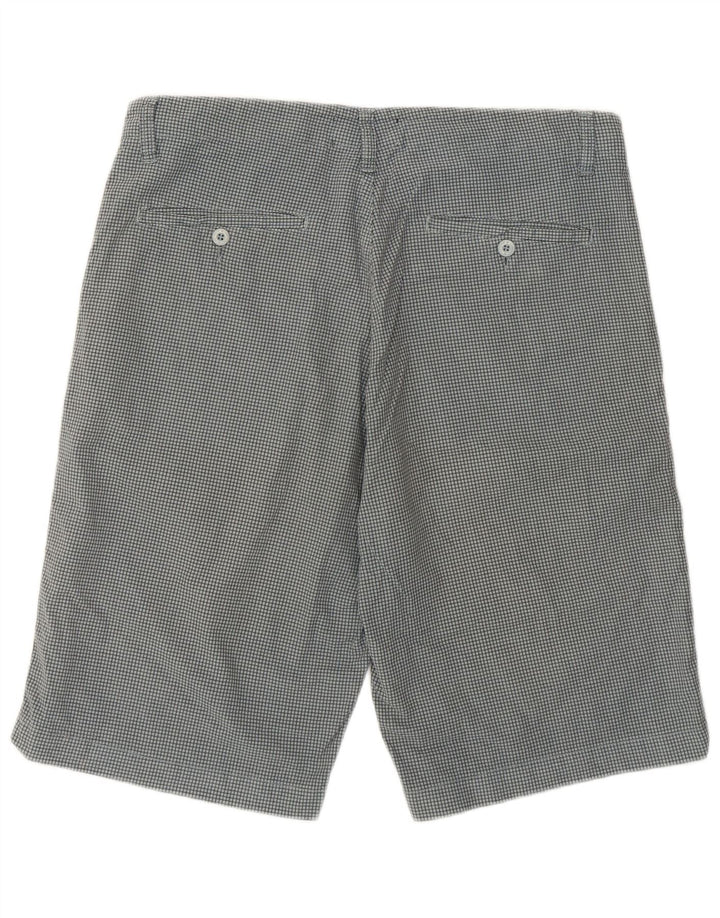 Pantaloni scurți chino Converse pentru bărbați, mari W34, bumbac cu carouri gri