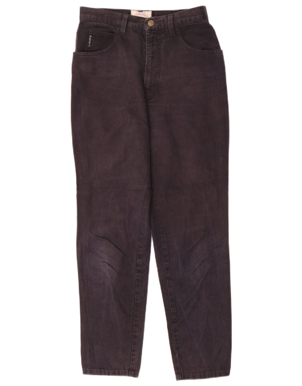 Blugi conici pentru femei cu talie înaltă Armani W28 L29 bumbac negru