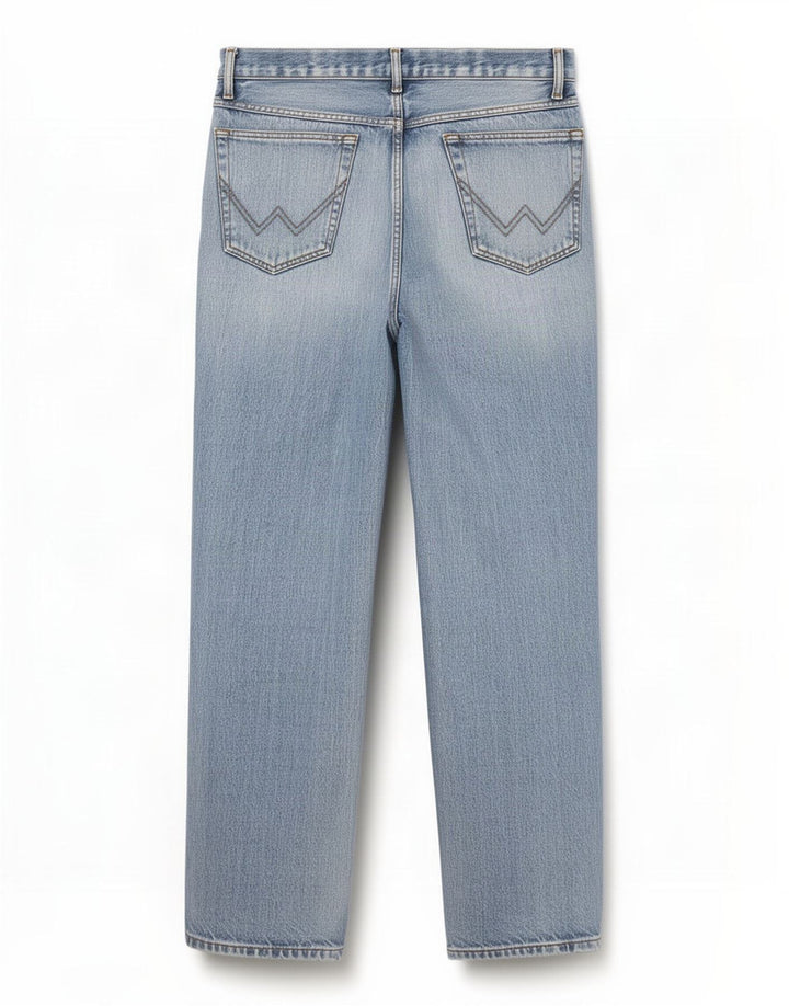 Blugi drepte pentru femei Wrangler Texas W34 L32 bumbac albastru