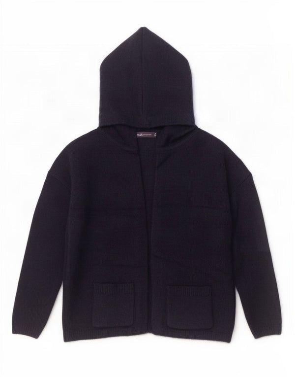 Marks & Spencer Womens Bob Camp Hooded Cardigan Sweater UK 6 XS Navy Blue