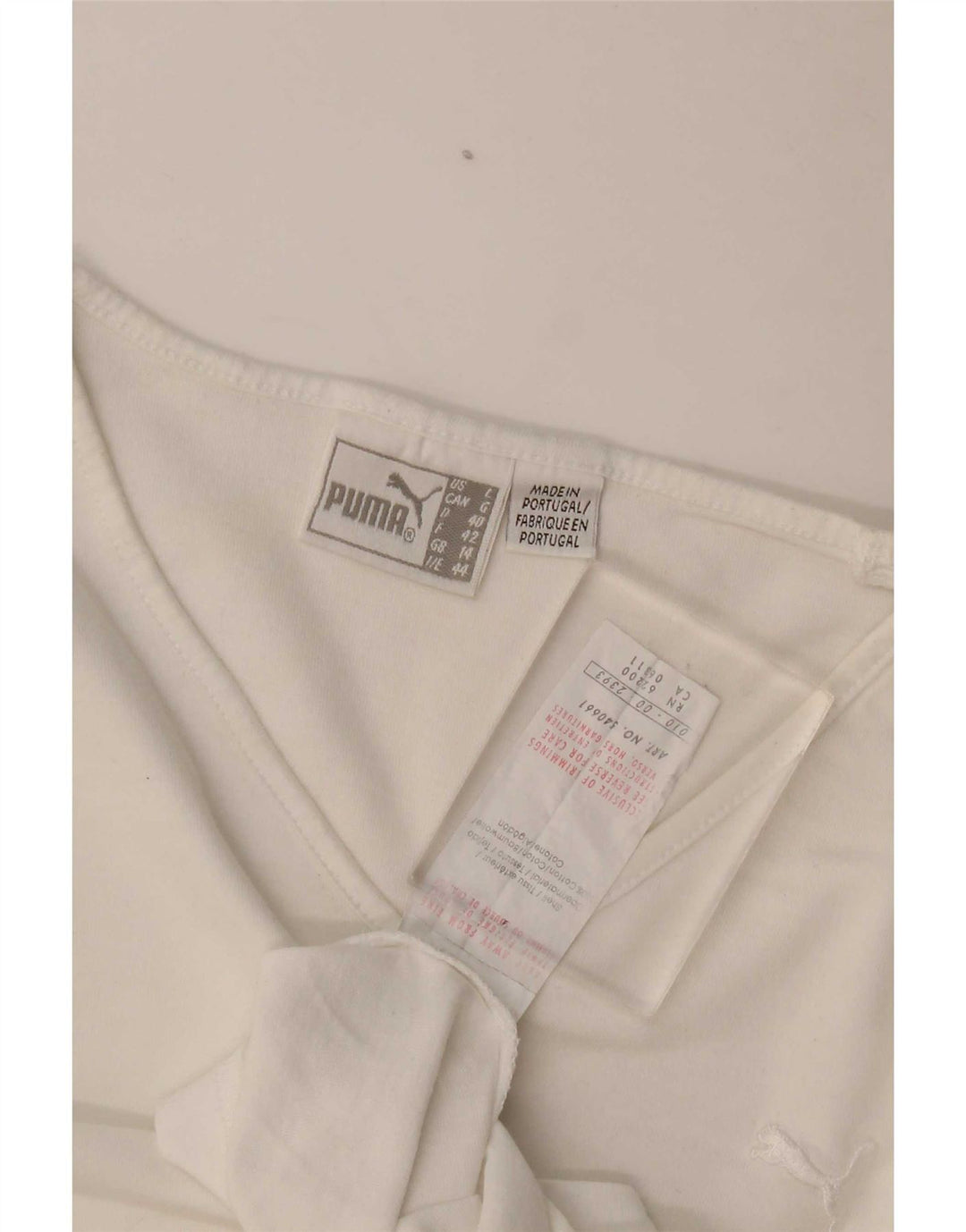 Tricou Puma Femei Top UK 14 Medium White Bumbac
