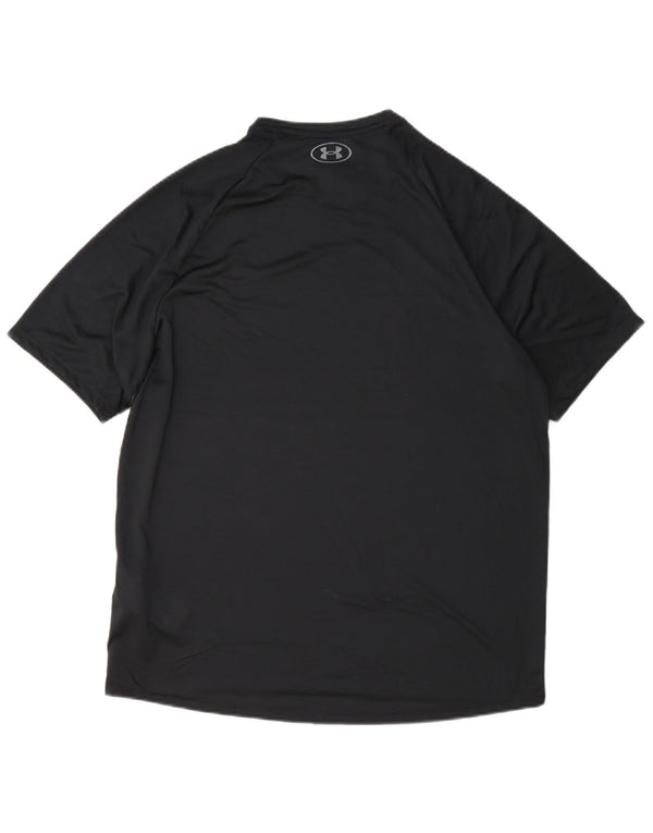Under Armour Mens T-Shirt Top Large Black Polyester