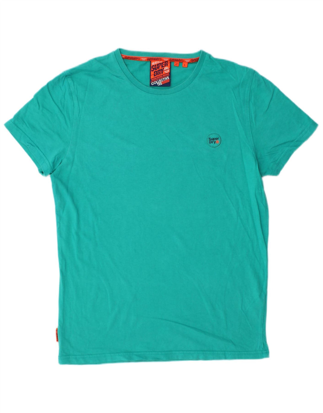 SUPERDRY Tricou Bărbați Top Mare Turcoaz Bumbac