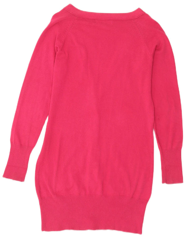 Pulover cardigan pentru femei Zara UK 14 mare, roz, bumbac