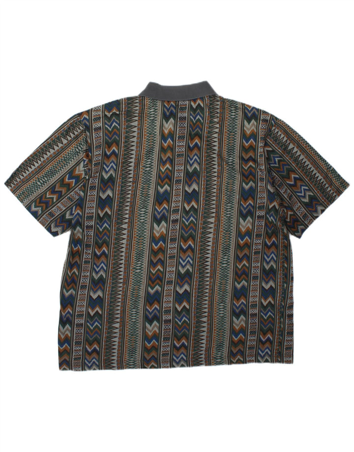 Tricou polo pentru bărbați Mango XL Multicolor Geometric
