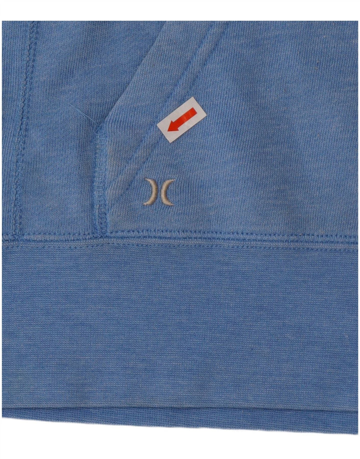 HURLEY Pulover cu glugă grafic pentru femei UK 14 Medium Blue