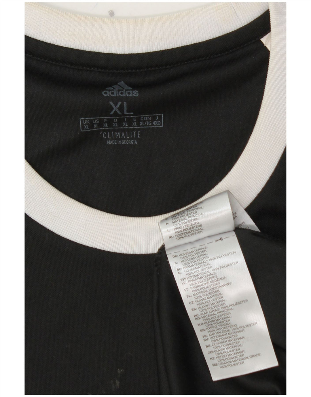 Tricou pentru bărbați ADIDAS Climalite Top XL Poliester negru