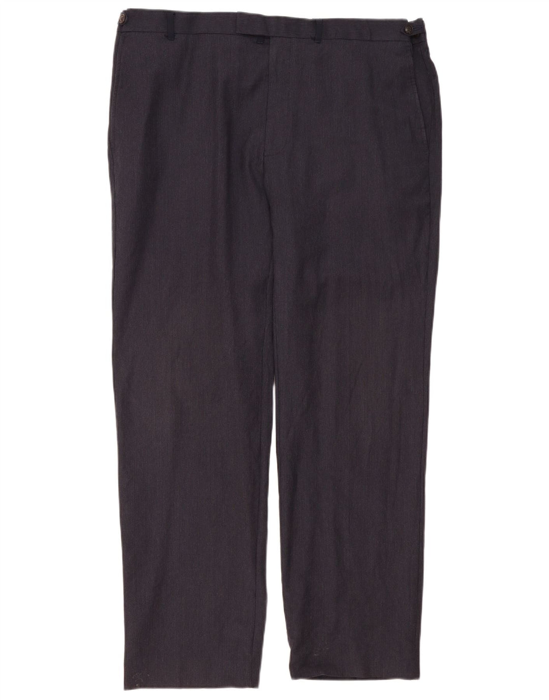 Pantaloni de costum pentru bărbați Marks & Spencer, cu tăiere obișnuită, L42 L33 Lână bleumarin