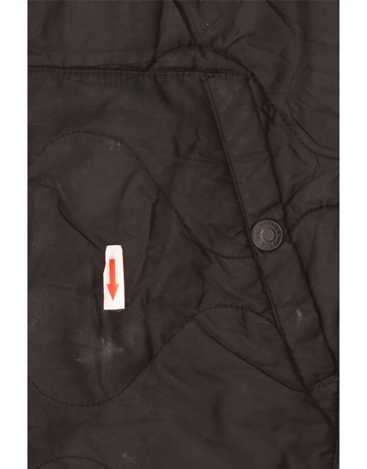 Palton căptușit supradimensionat pentru femei Tommy Hilfiger UK 10 Poliester negru mic