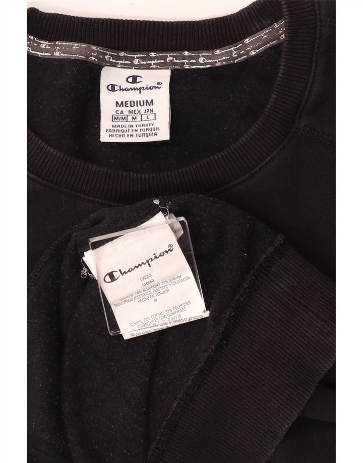 Pulover cu grafic pentru femei CHAMPION UK 14 Bumbac mediu negru