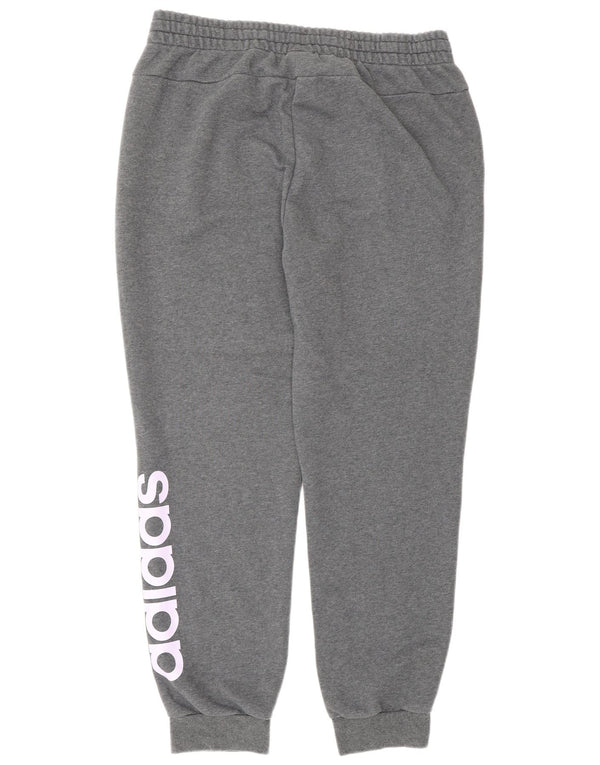 Pantaloni de trening cu grafic pentru femei Adidas Pantaloni de jogging UK 20/22 XL Bumbac gri