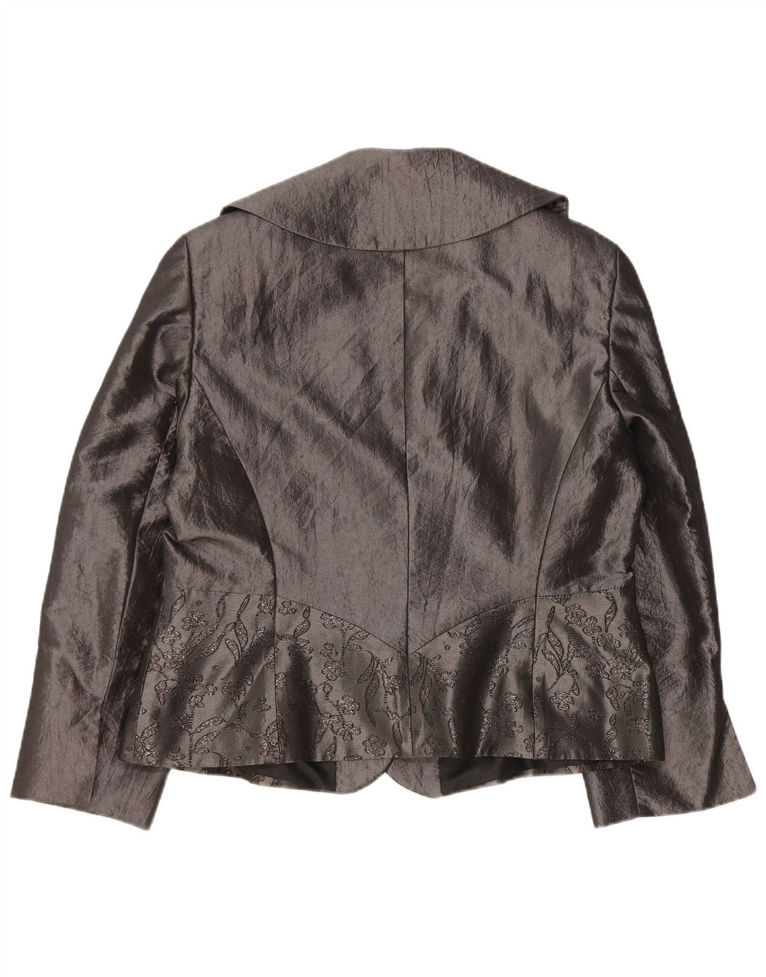 JOHN BENTLEY Top cardigan pentru femei UK 14 mare, gri, poliester floral