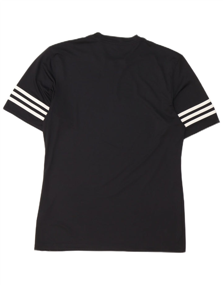 Tricou Adidas Climalite pentru bărbați Top Mediu Negru Poliester