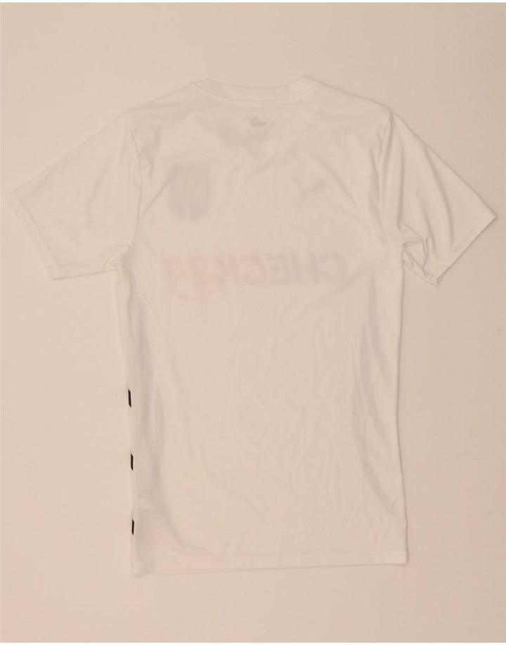 Tricou grafic Puma Deutshland pentru bărbați Top XS poliester alb