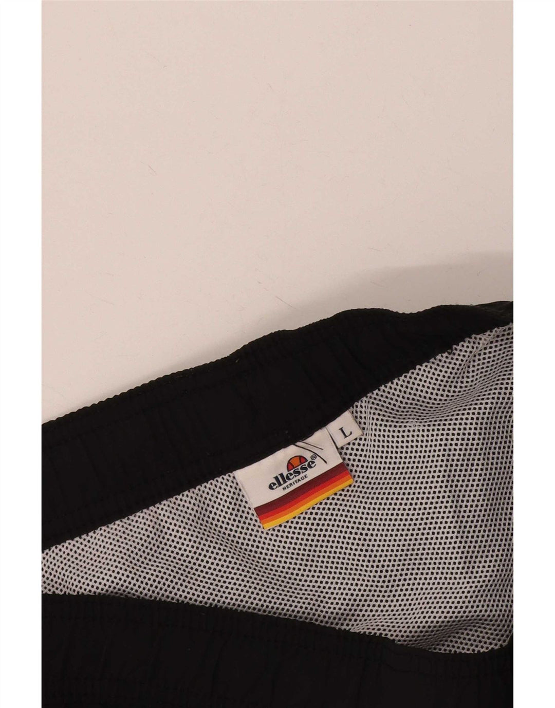Pantaloni scurți sport Ellesse pentru bărbați, mari, negru, color block
