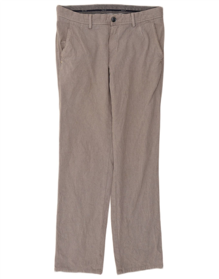 Massimo Dutti Pantaloni chino pentru bărbați EU 38 Small W30 L29 Gri Argyle/Diamond
