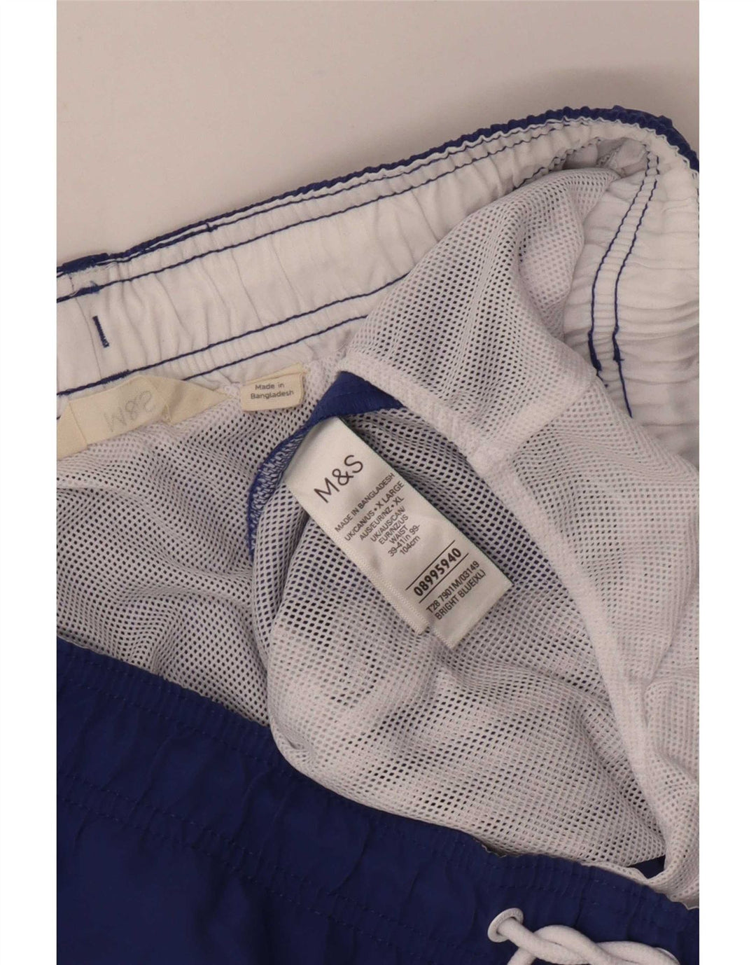 Pantaloni scurți de înot pentru bărbați Marks & Spencer, XL, poliester albastru