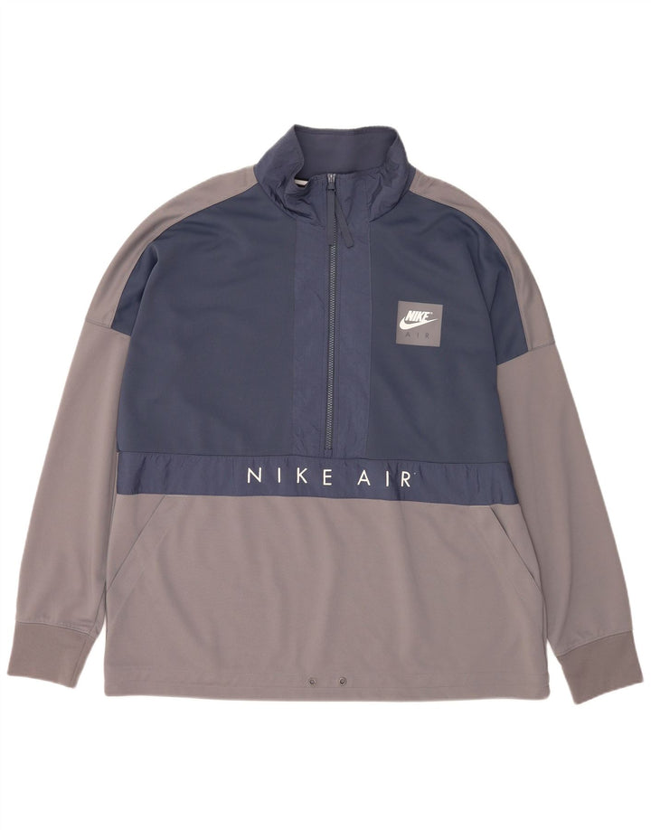 Pulover Nike pentru bărbați, cu grafic, cu fermoar, cu gât, XL, poliester color bloc