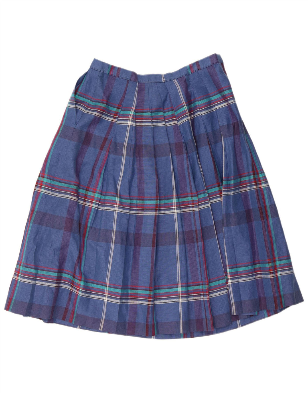 Fusta Plisată Vintage Femei W30 Medium Blue Check