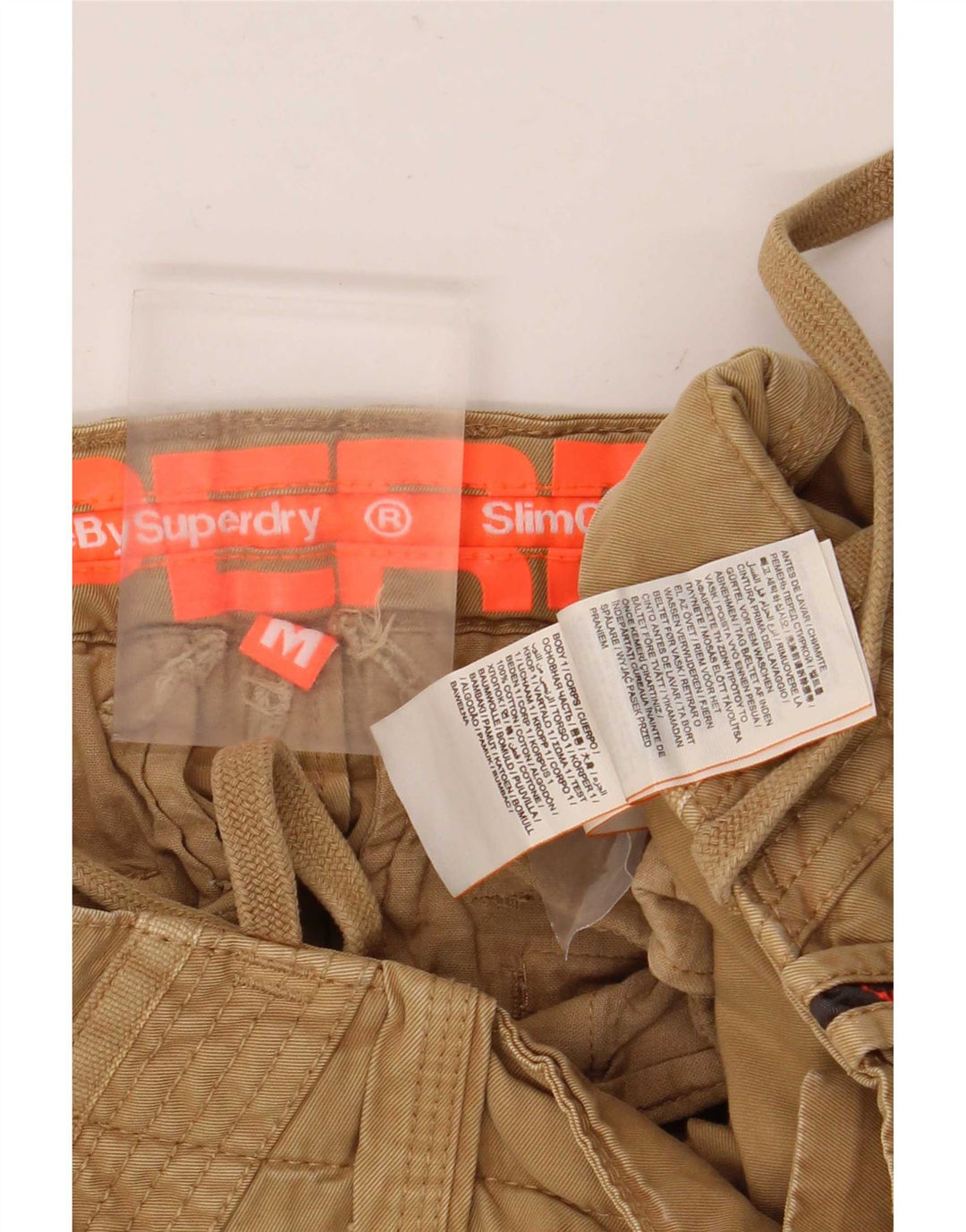 Pantaloni scurți cargo Superdry pentru bărbați, mediu W36, bumbac, bej