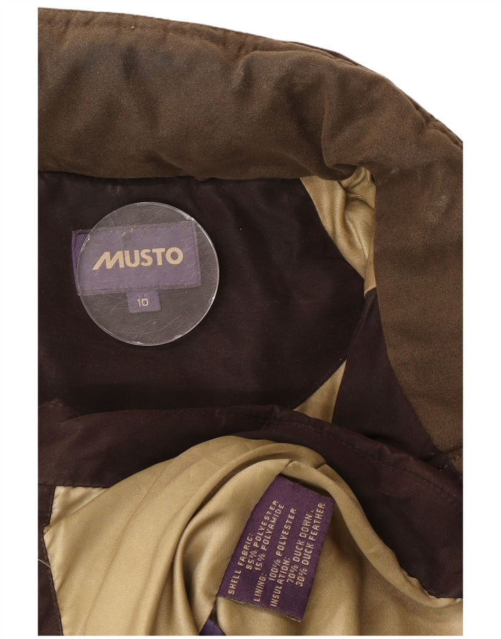 Jachetă căptușită pentru femei Musto UK 10, maro, poliester