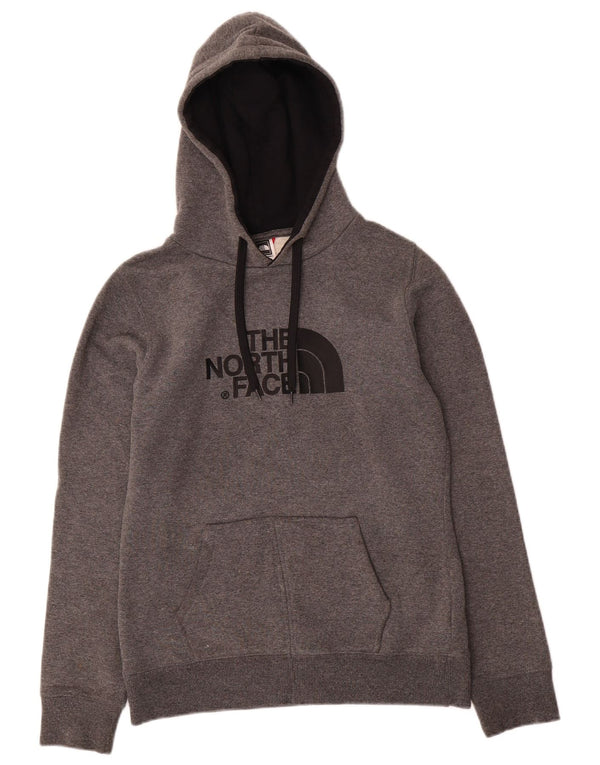 Pulover cu capota The North Face pentru femei cu grafică UK 10 Small Grey Flecked Bumbac