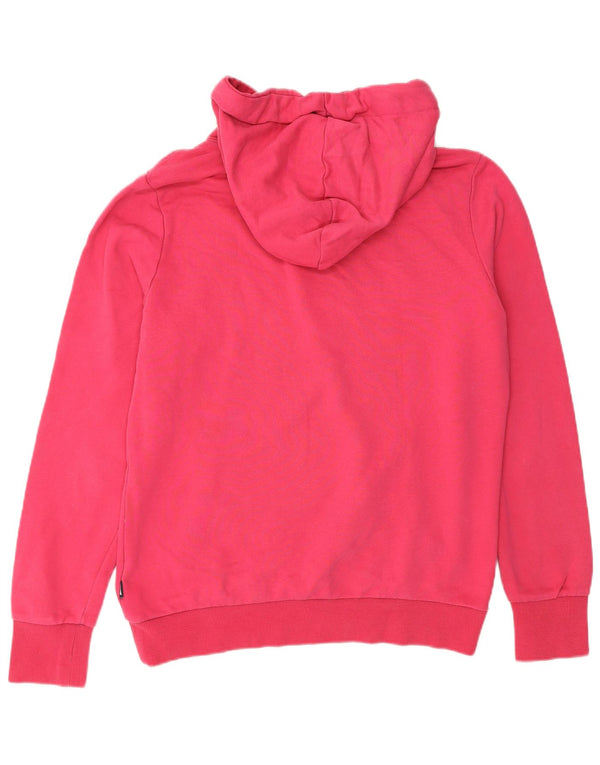 Pulover Superdry pentru damă cu grafică cu capota UK 14, mare, roz, bumbac