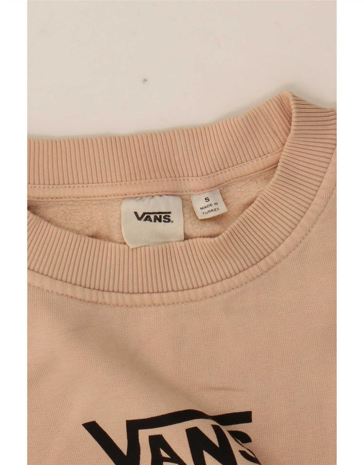 Pulover supradimensionat cu grafic pentru femei Vans UK 10 Small Pink