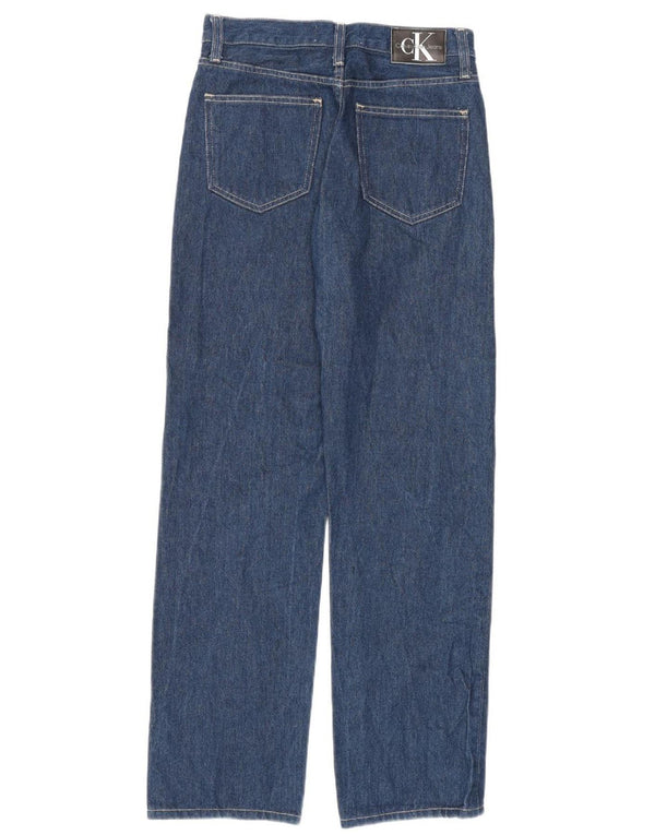 Blugi drepti pentru femei Calvin Klein W28 L30 Bumbac albastru