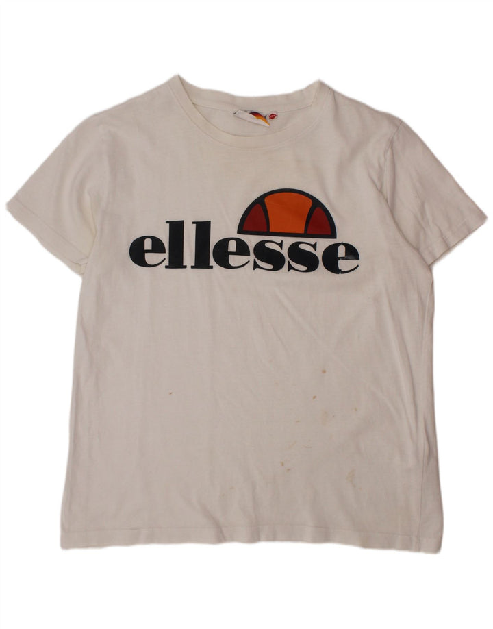 Tricou grafic ELLESSE pentru baieti Top 11-12 ani alb