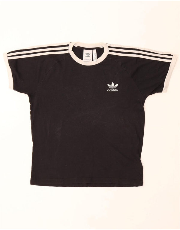 Tricou pentru bărbați ADIDAS Top mediu negru bumbac