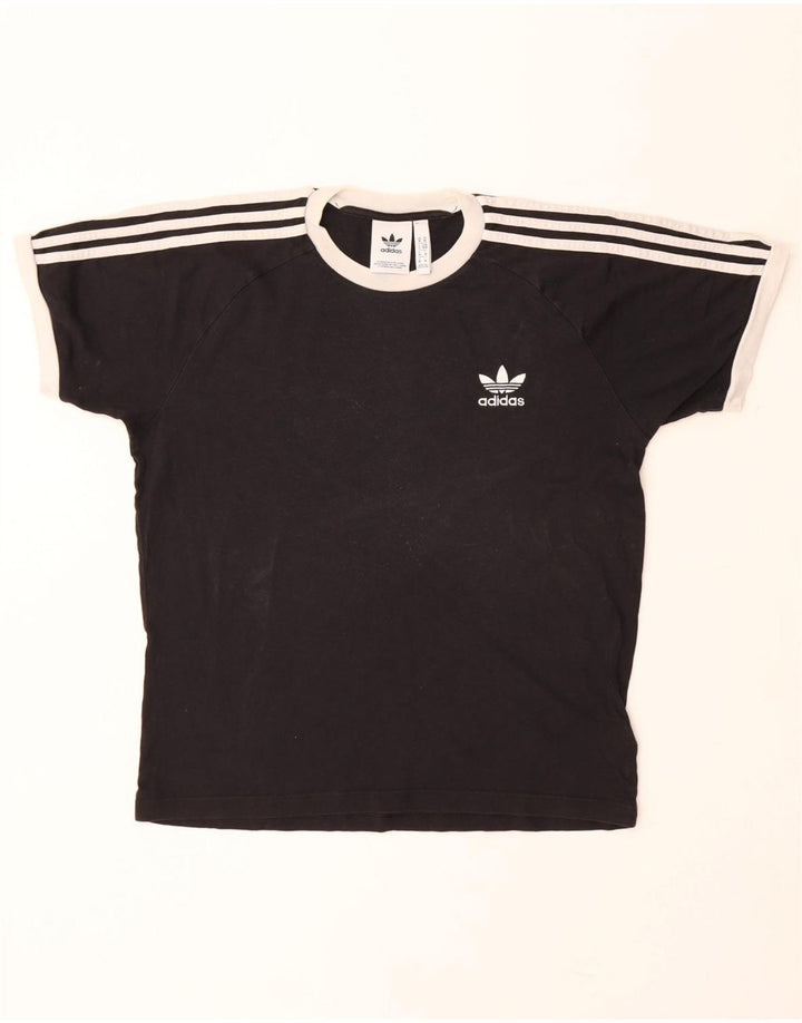 Tricou pentru bărbați ADIDAS Top mediu negru bumbac