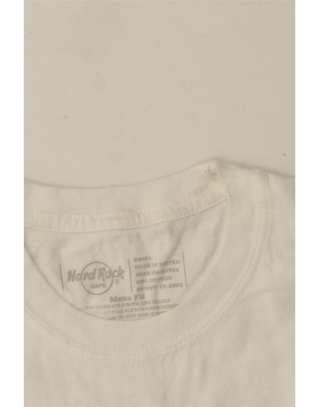 Hard Rock Cafe Tricou grafic frumos pentru bărbați Top mic, alb, bumbac