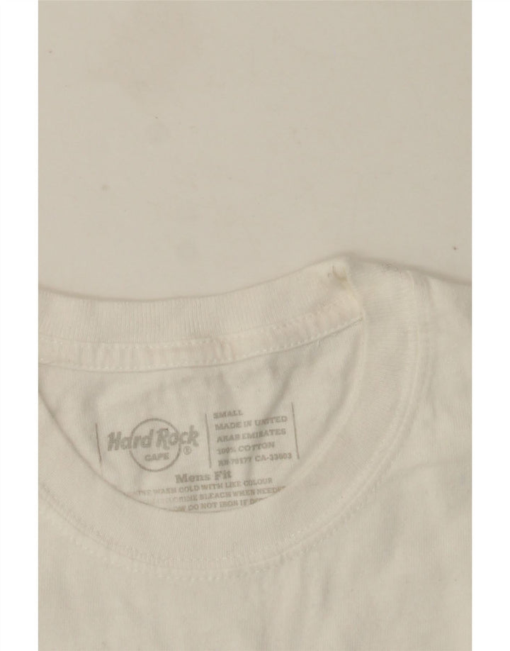 Hard Rock Cafe Tricou grafic frumos pentru bărbați Top mic, alb, bumbac