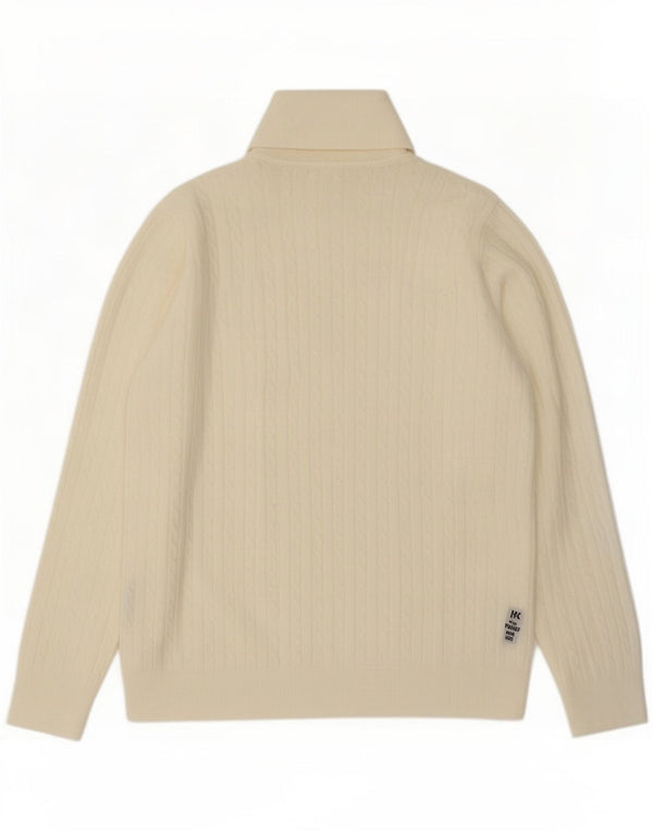 Marks & Spencer Pulover cu gât rulat pentru femei UK 16 Large Off White