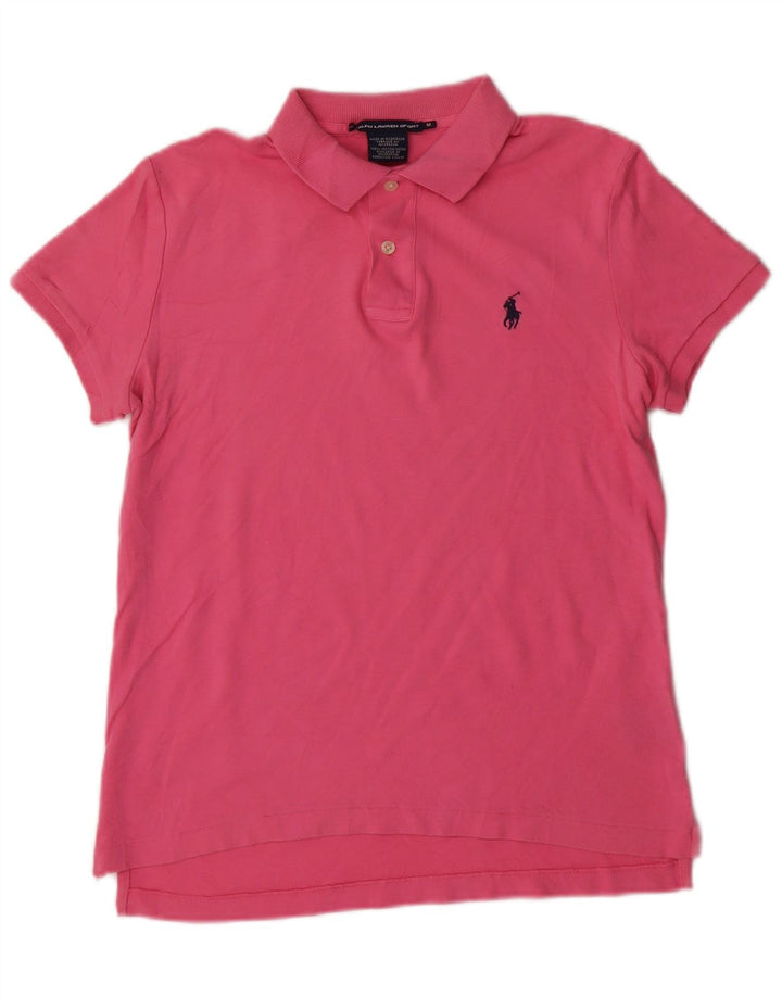 Tricou polo RALPH LAUREN pentru bărbați, bumbac roz mediu