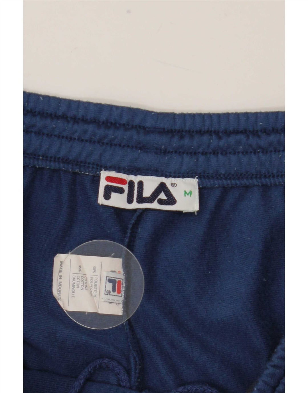 Pantaloni de trening Fila pentru bărbați, albastru mediu, poliester color bloc
