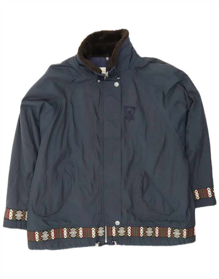 CIESSE PIUMINI Jachetă Oversized Windbreaker Femei Mărimea 48 Mare Bleumarin