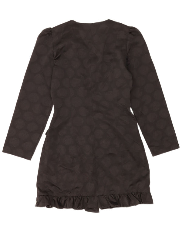Jachetă Blazer pentru femei Zara, cu două piepturi, UK 10 Mic Negru Geometric