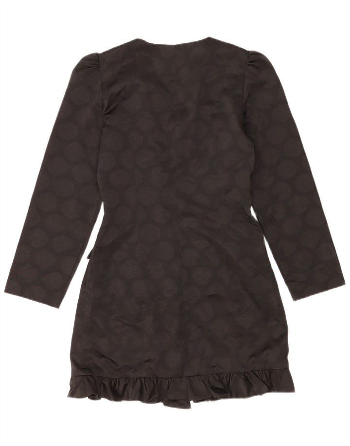 Jachetă Blazer pentru femei Zara, cu două piepturi, UK 10 Mic Negru Geometric