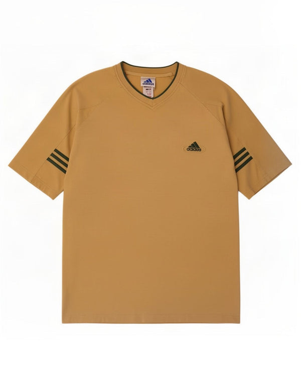 Tricou pentru bărbați Adidas Top UK 48/50 XL Bej Bumbac
