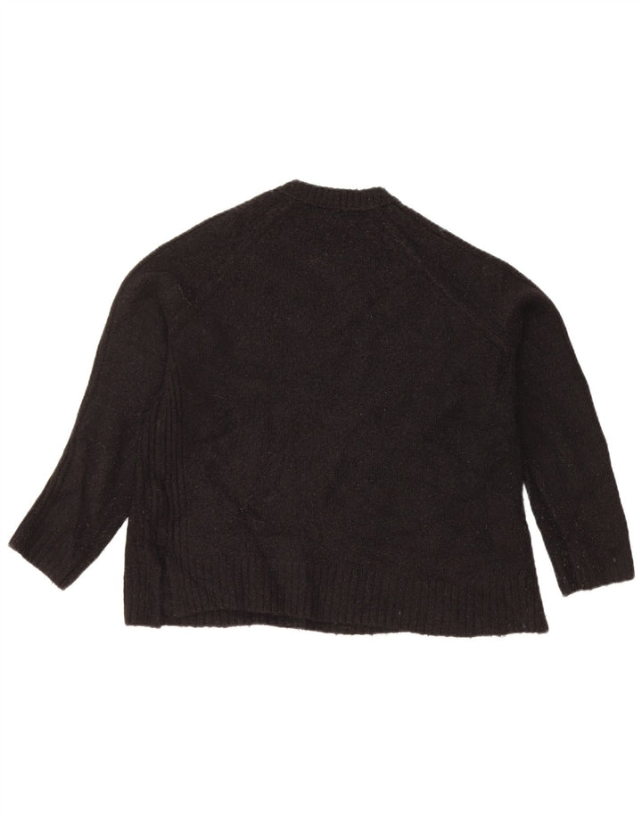 Pulover pentru femei Marks & Spencer Crop Crew Deck Pulover UK 14 Medium Negru