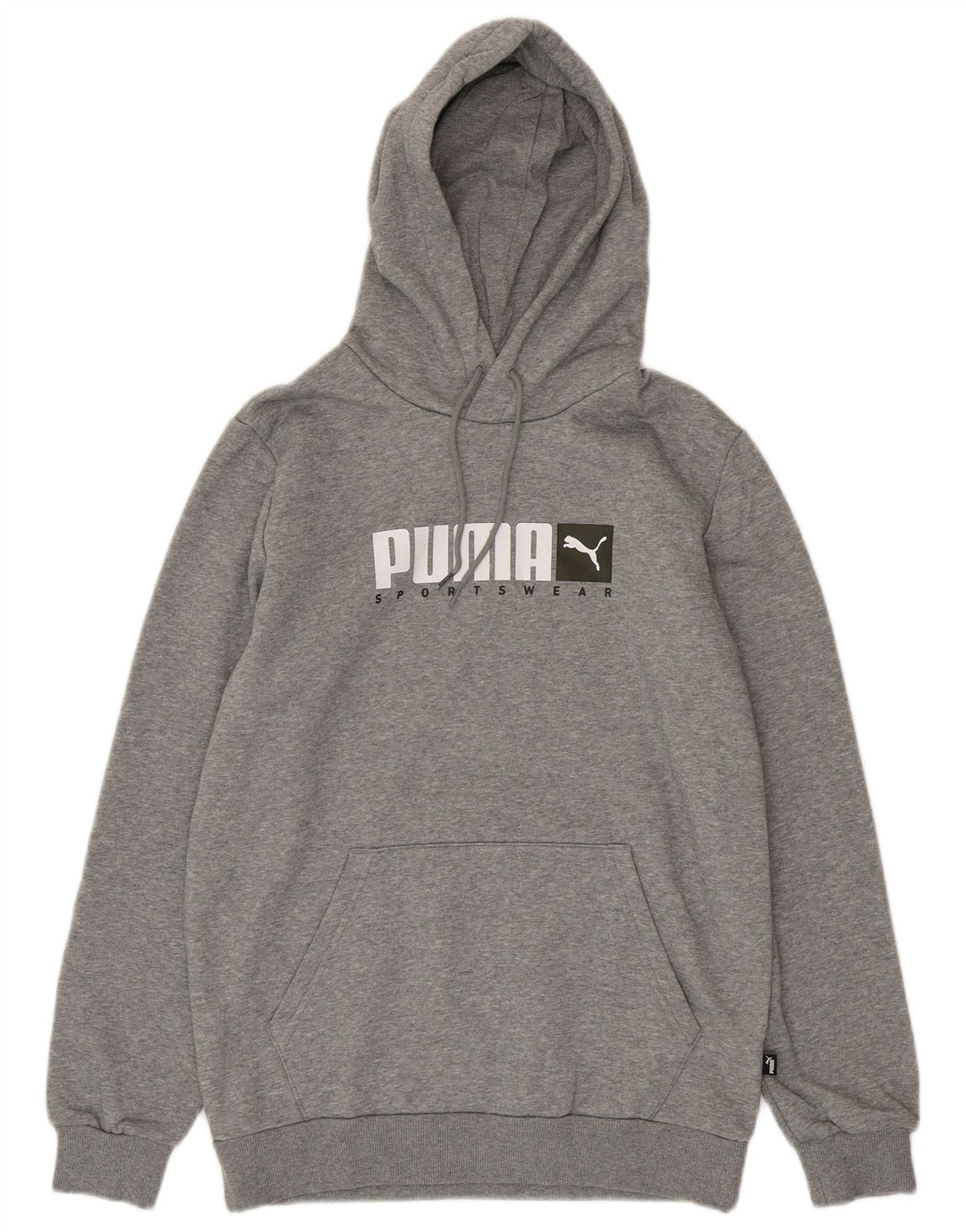 Pulover pentru bărbați Puma Graphic Hoodie Jumper mic, gri, bumbac