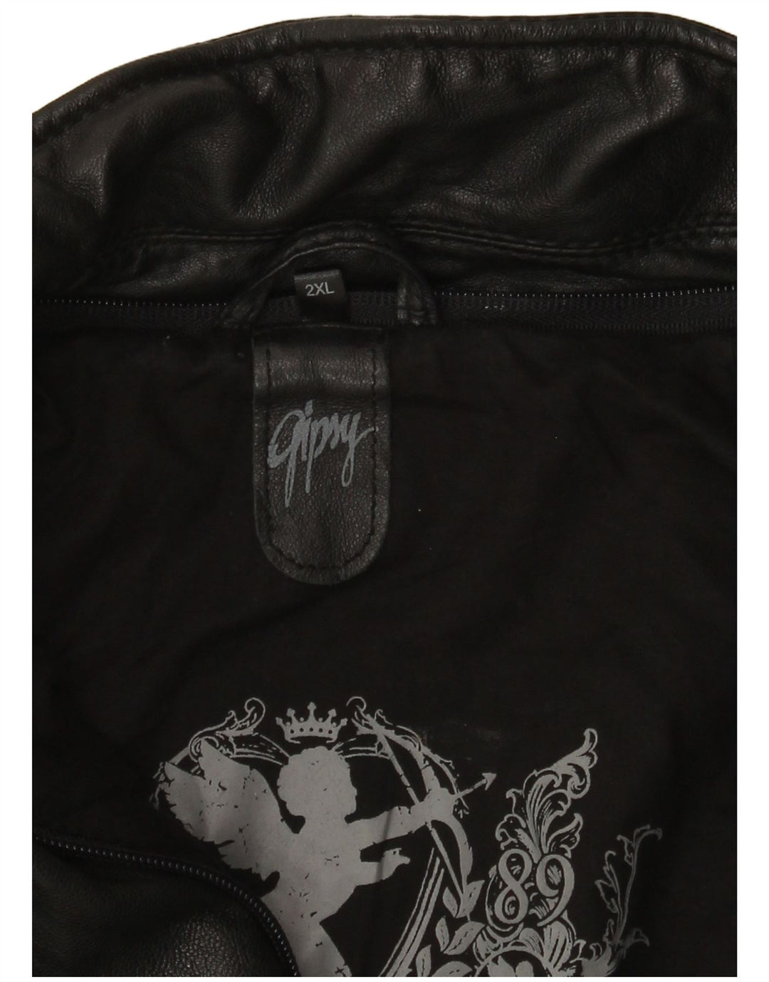 Geacă motociclist din piele pentru femei Gipsy UK 20 2XL Negru