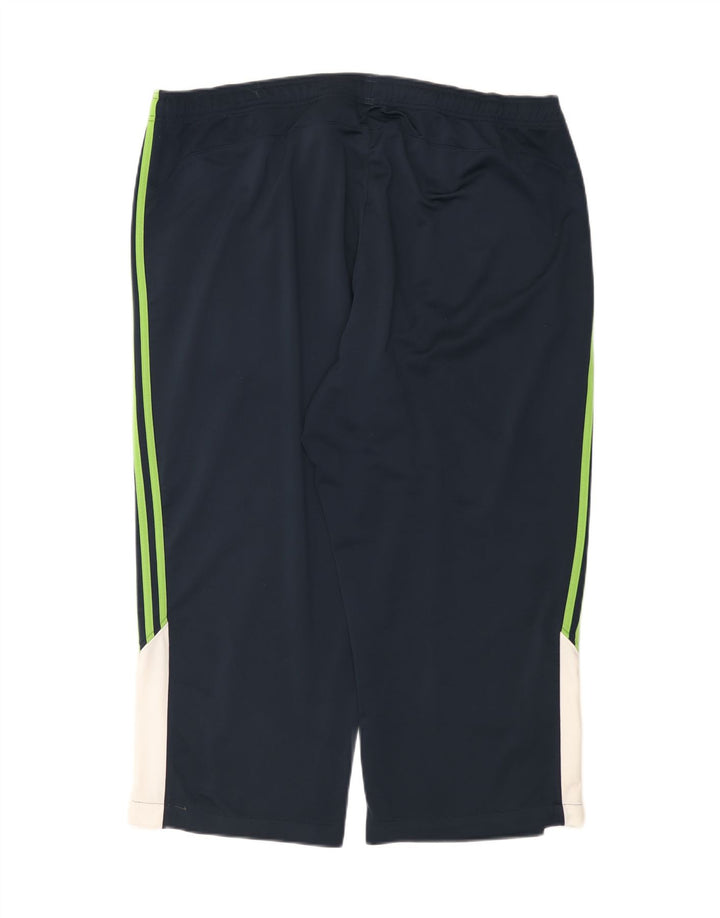 Pantaloni de trening capri Adidas pentru bărbați, 2XL, poliester color block, albastru bleumarin
