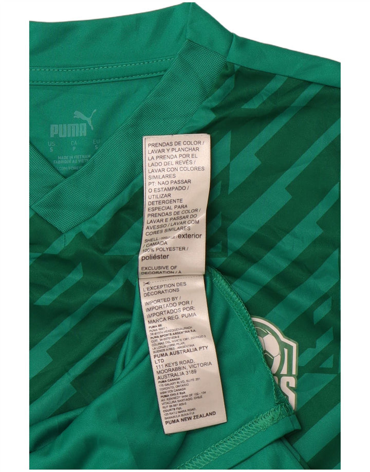 Tricou grafic PUMA pentru bărbați Top mic verde poliester geometric